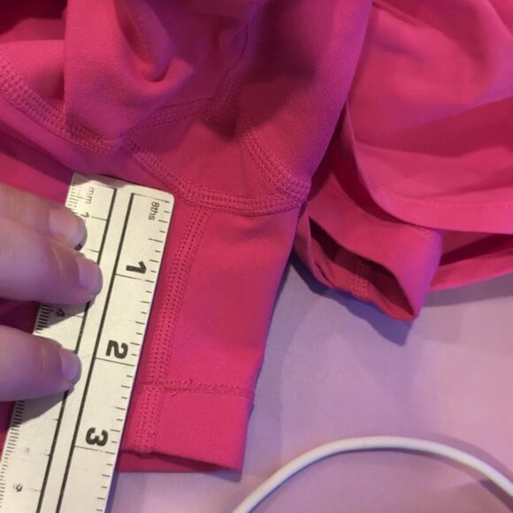 Calvin Klein  2 in 1 Running Dolphin Shape Athletic Shorts Hot Pink XL - Picture 9 of 9